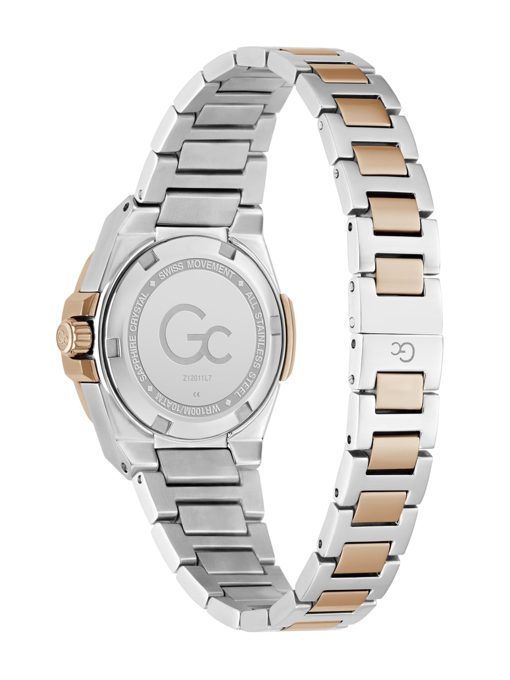Gc Two-Tone and Blue Analog Watch - Guess
