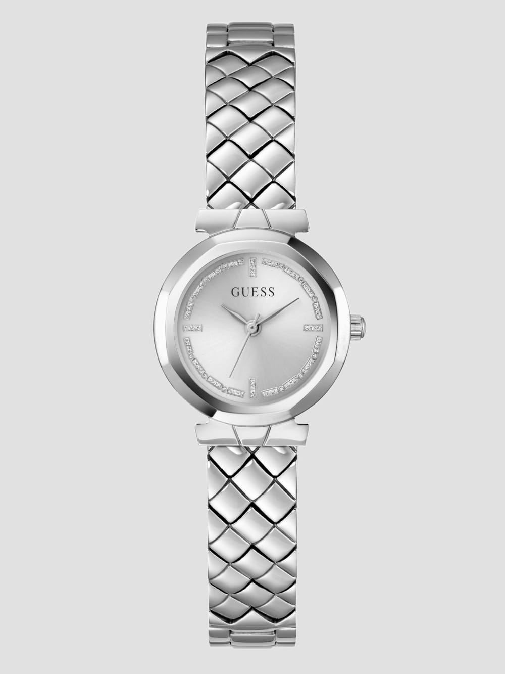 Mini Silver-Tone Analog Watch - Guess