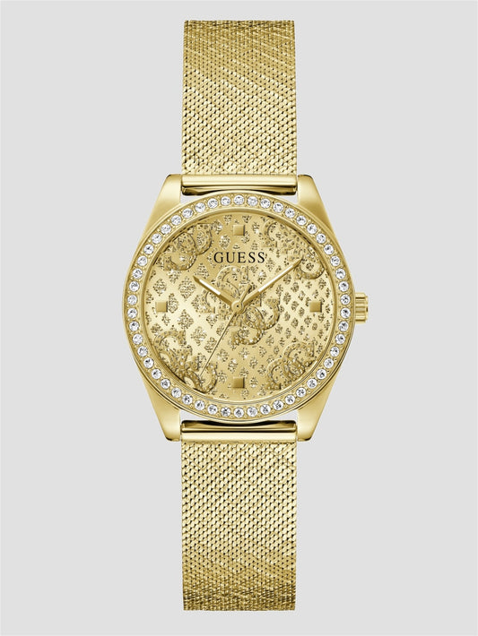 Gold-Tone Quattro G Analog Watch - Guess