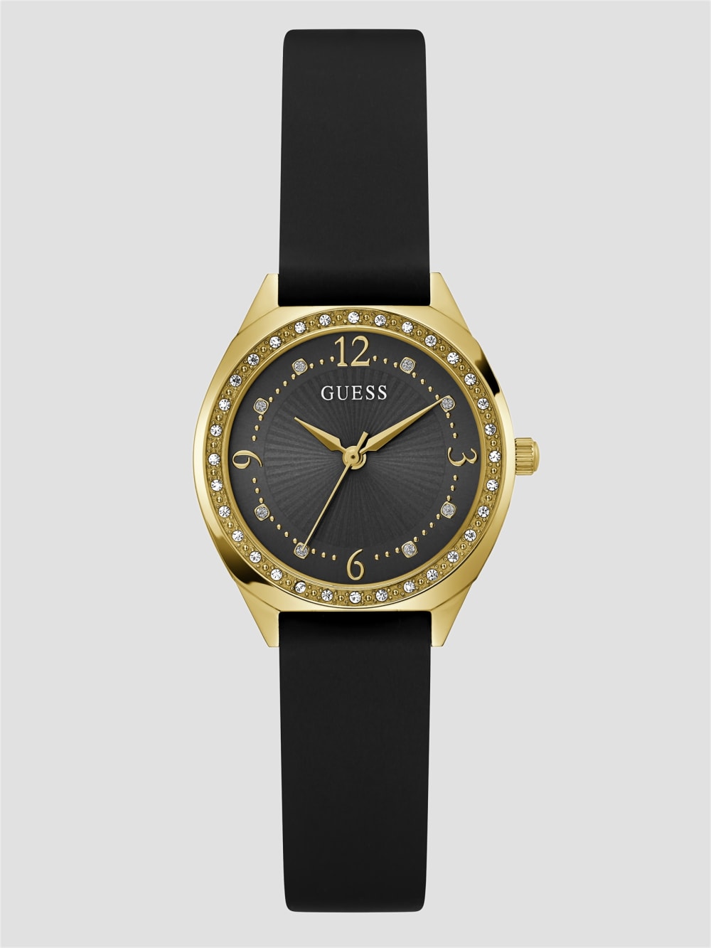 Gold-Tone and Black Analog Watch - Guess