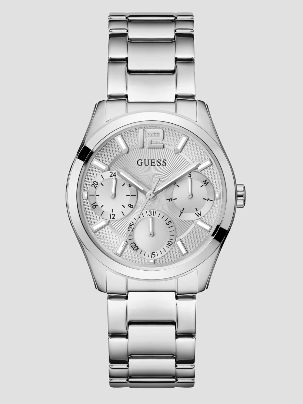 Silver-Tone Multifunction Watch - Guess