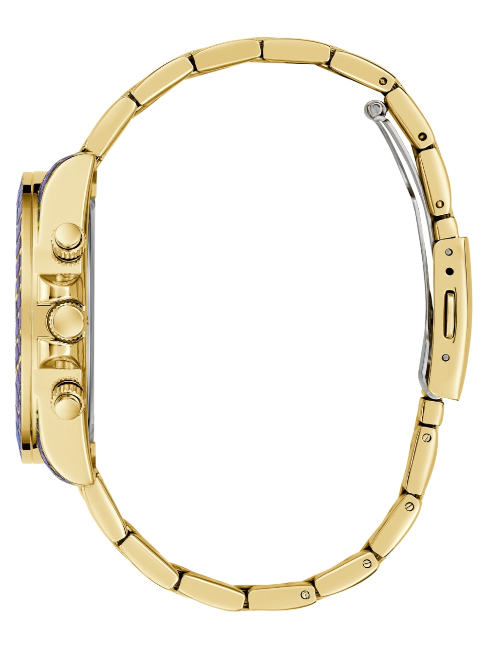 Printed Gold-Tone Multifunction Watch - Guess