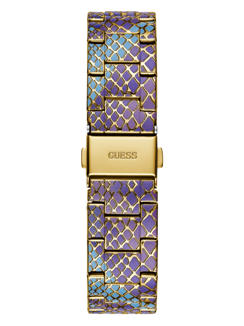 Printed Gold-Tone Multifunction Watch - Guess