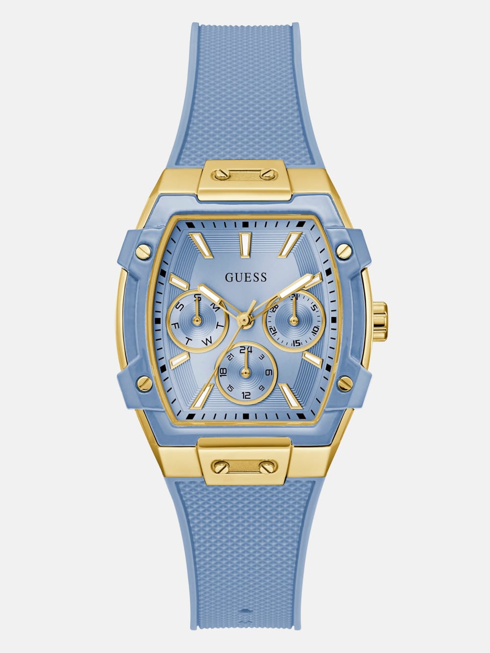 Blue Silicone Multifunctional Watch - Guess