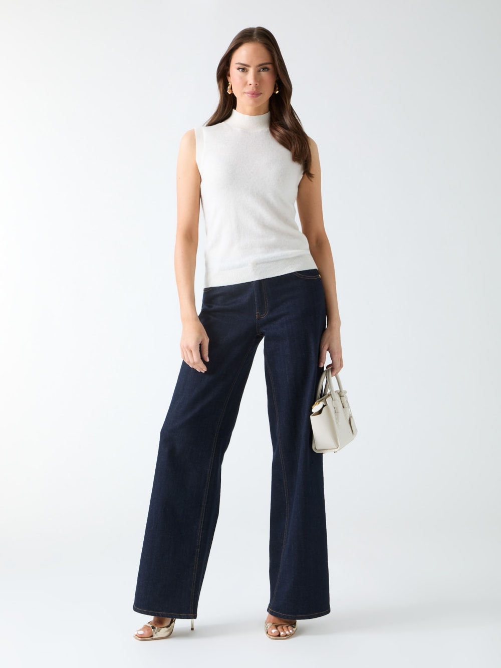 Lavanda Mock-Neck Sweater Top - Guess