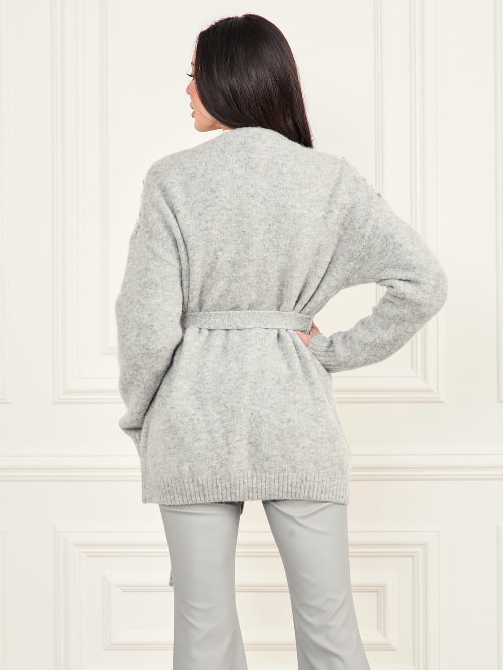 Sibilla Belted Embellished Cardigan - Guess