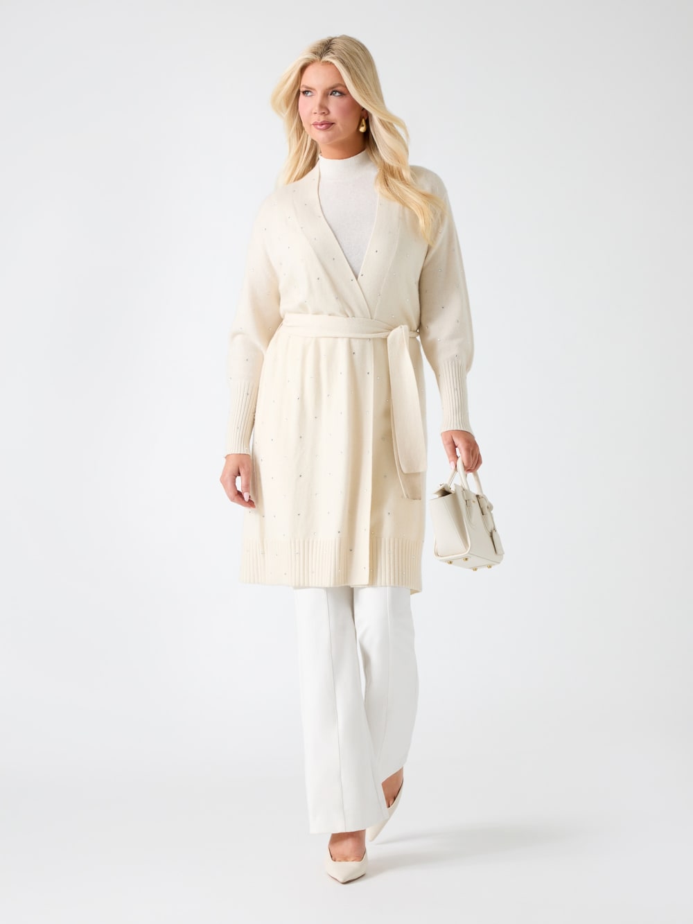 Elien Cashmere Crystal Cardigan - Guess