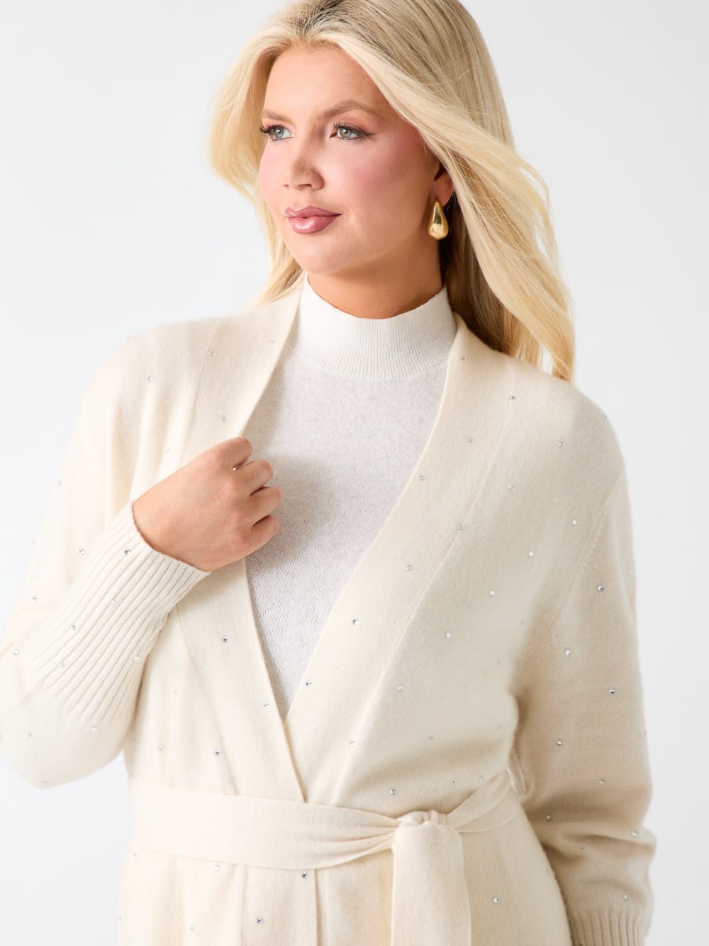 Elien Cashmere Crystal Cardigan - Guess