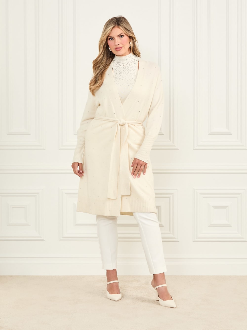 Elien Cashmere Crystal Cardigan - Guess