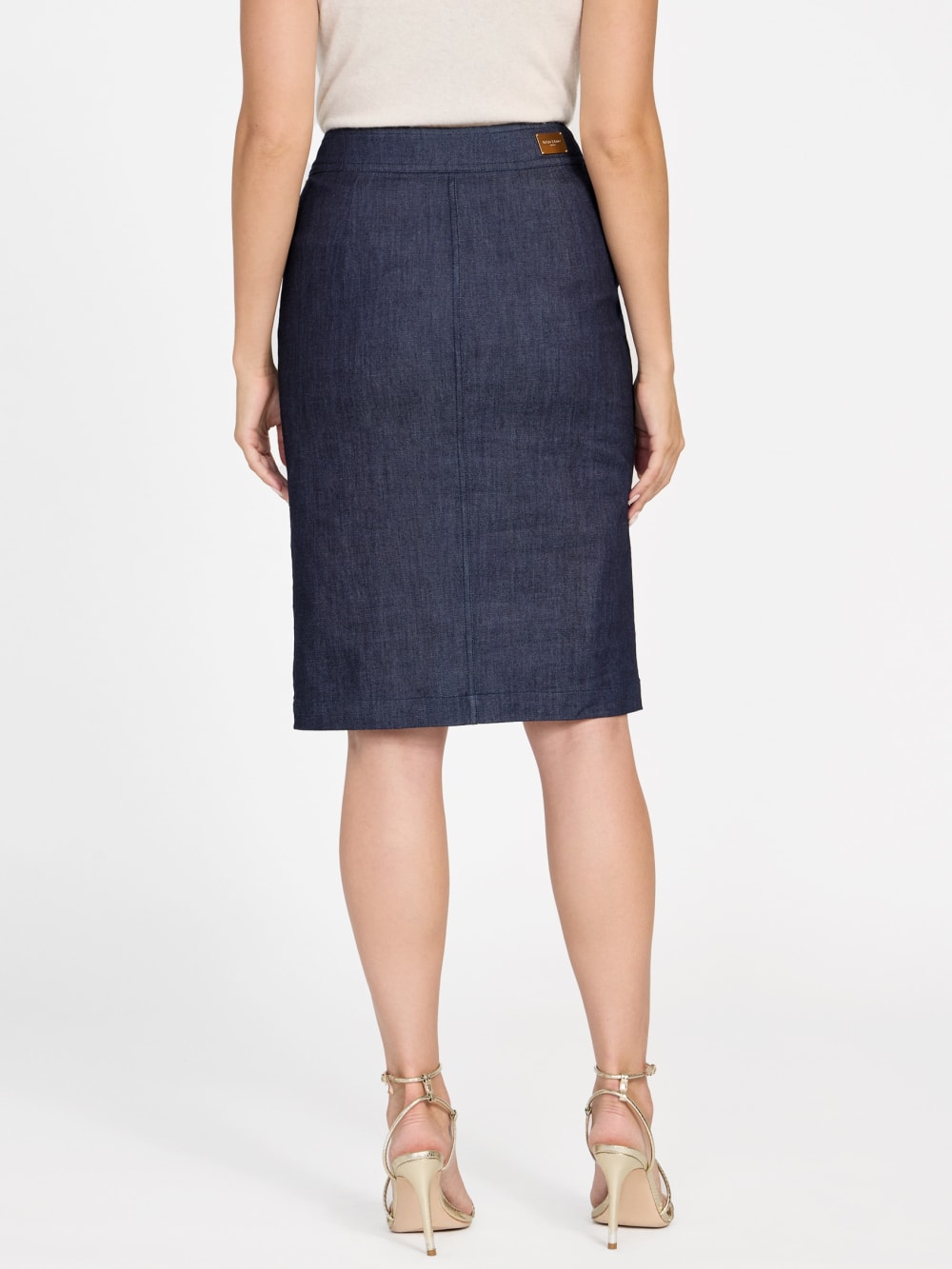Denim Midi Pencil Skirt - Guess