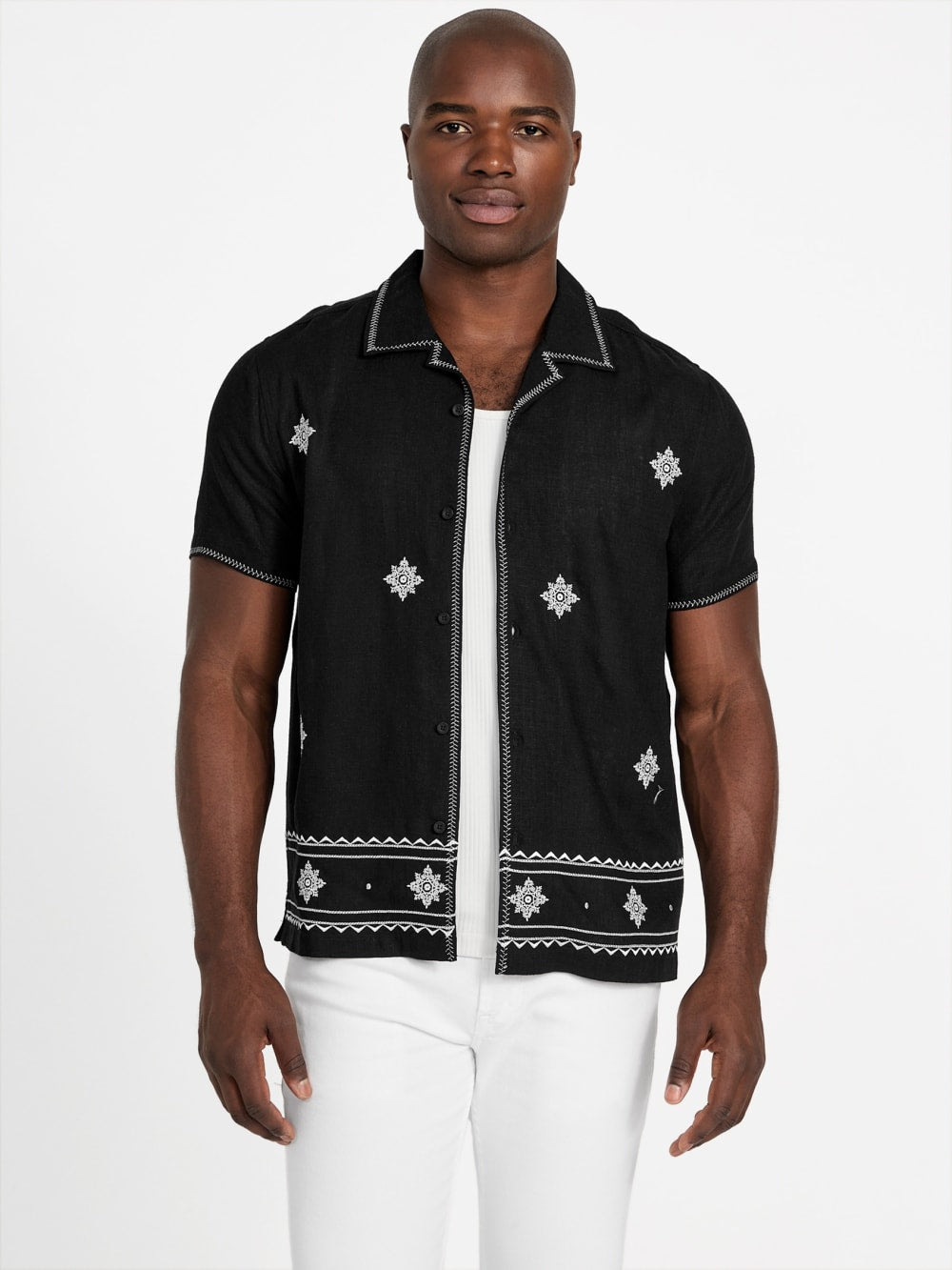 Eco Mosley Embroidered Shirt - Guess