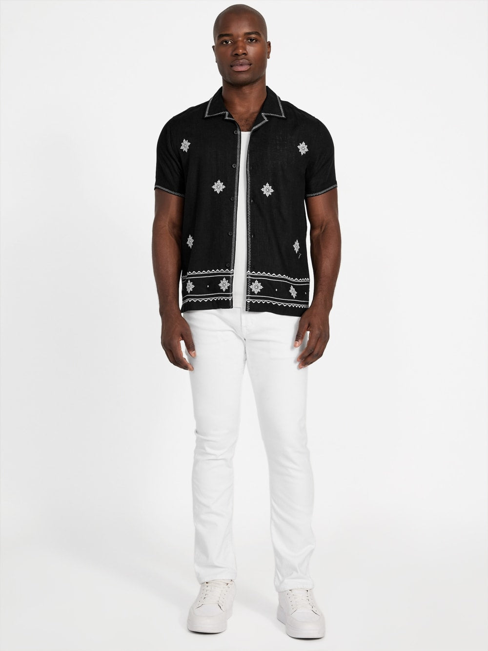 Eco Mosley Embroidered Shirt - Guess