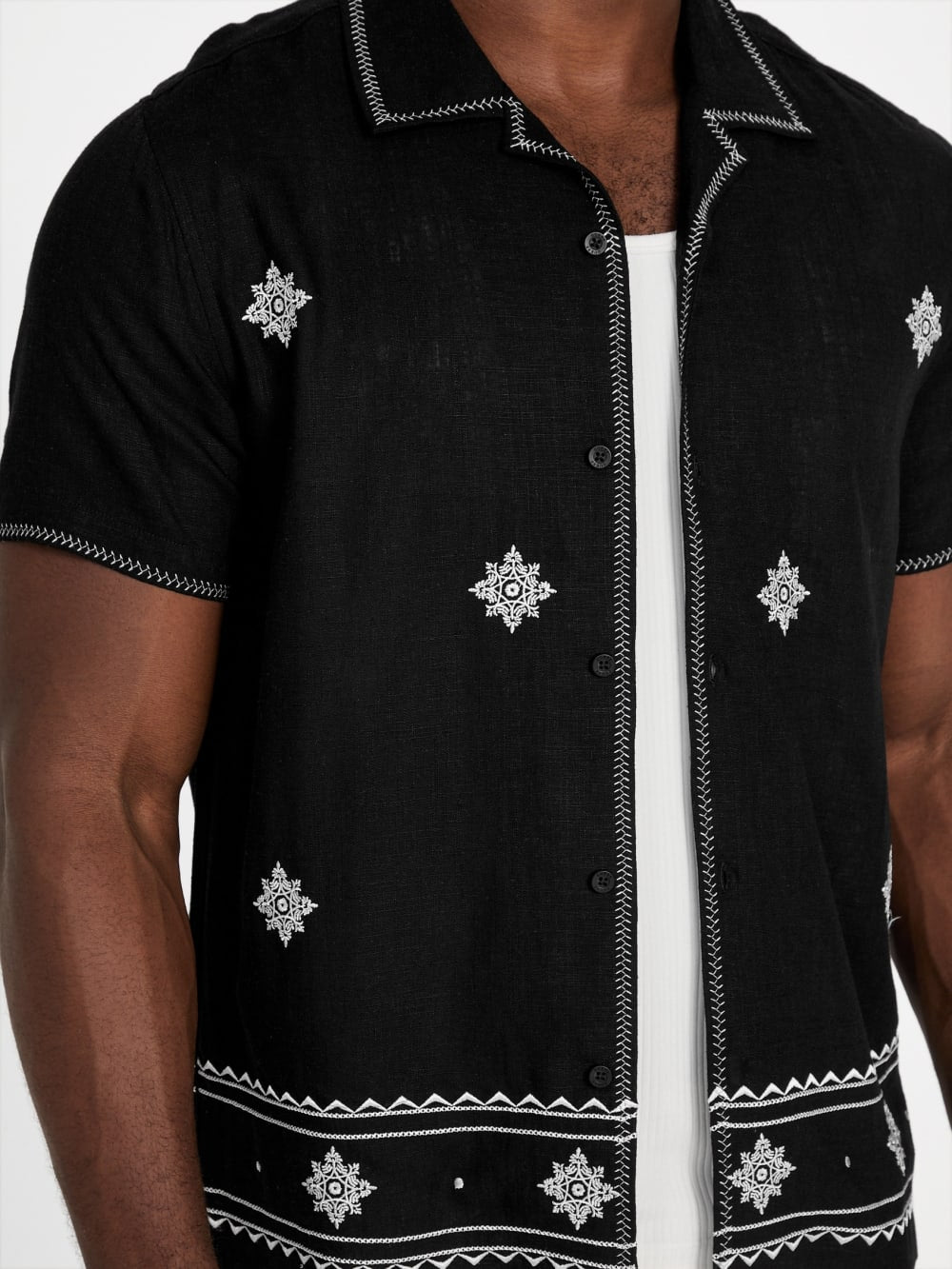 Eco Mosley Embroidered Shirt - Guess