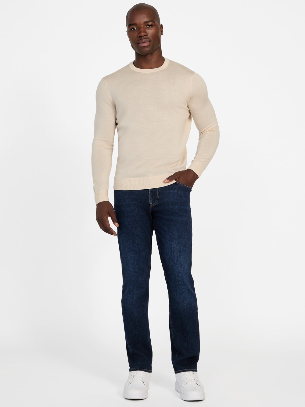 Fred Crewneck Wool Sweater - Guess