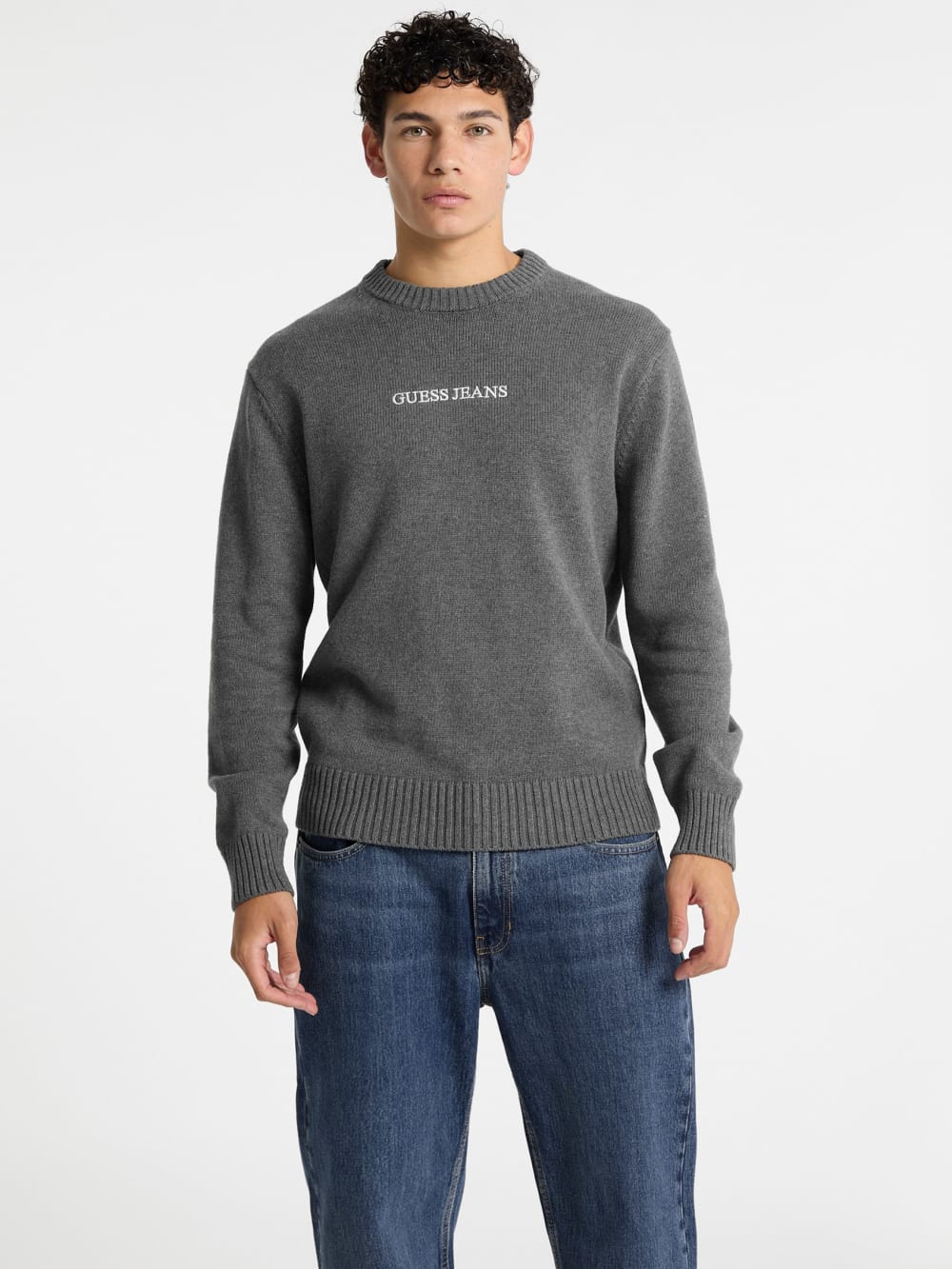 Embroidered Logo Sweater - Guess