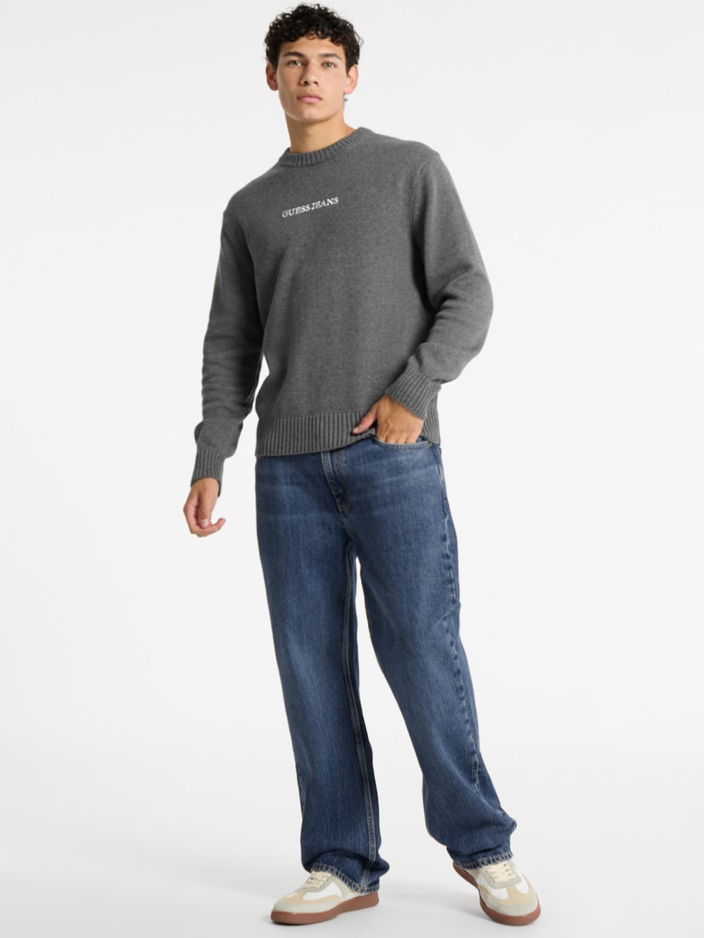 Embroidered Logo Sweater - Guess