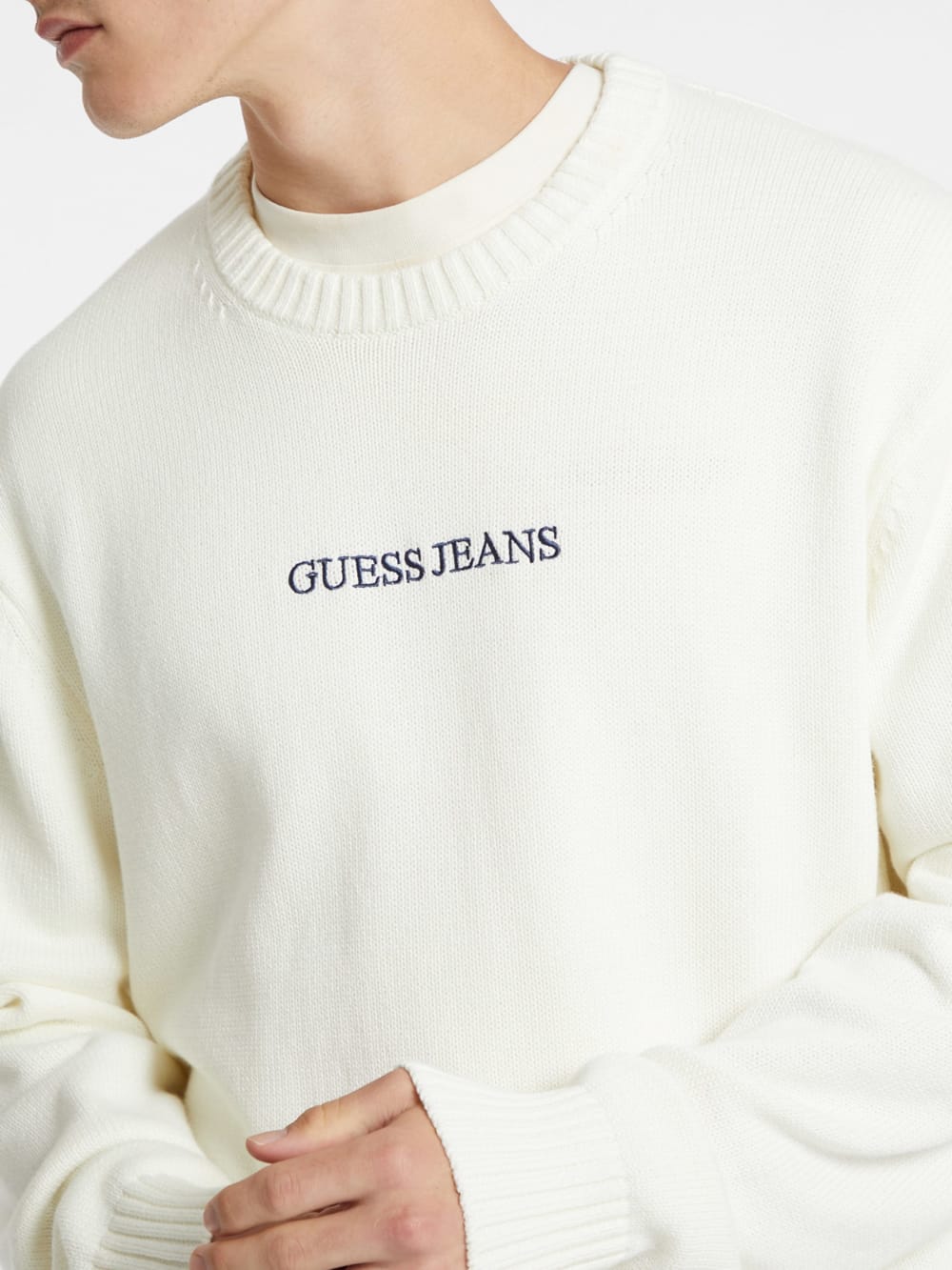 Embroidered Logo Sweater - Guess