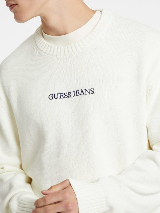 Embroidered Logo Sweater - Guess