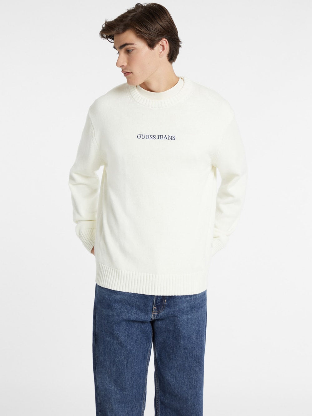 Embroidered Logo Sweater - Guess