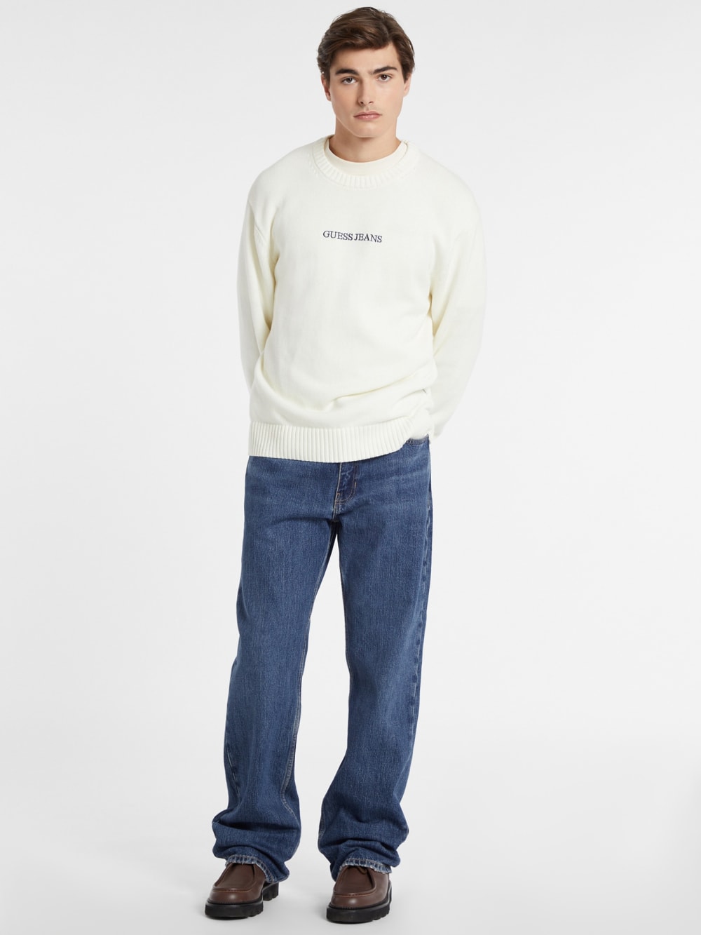 Embroidered Logo Sweater - Guess