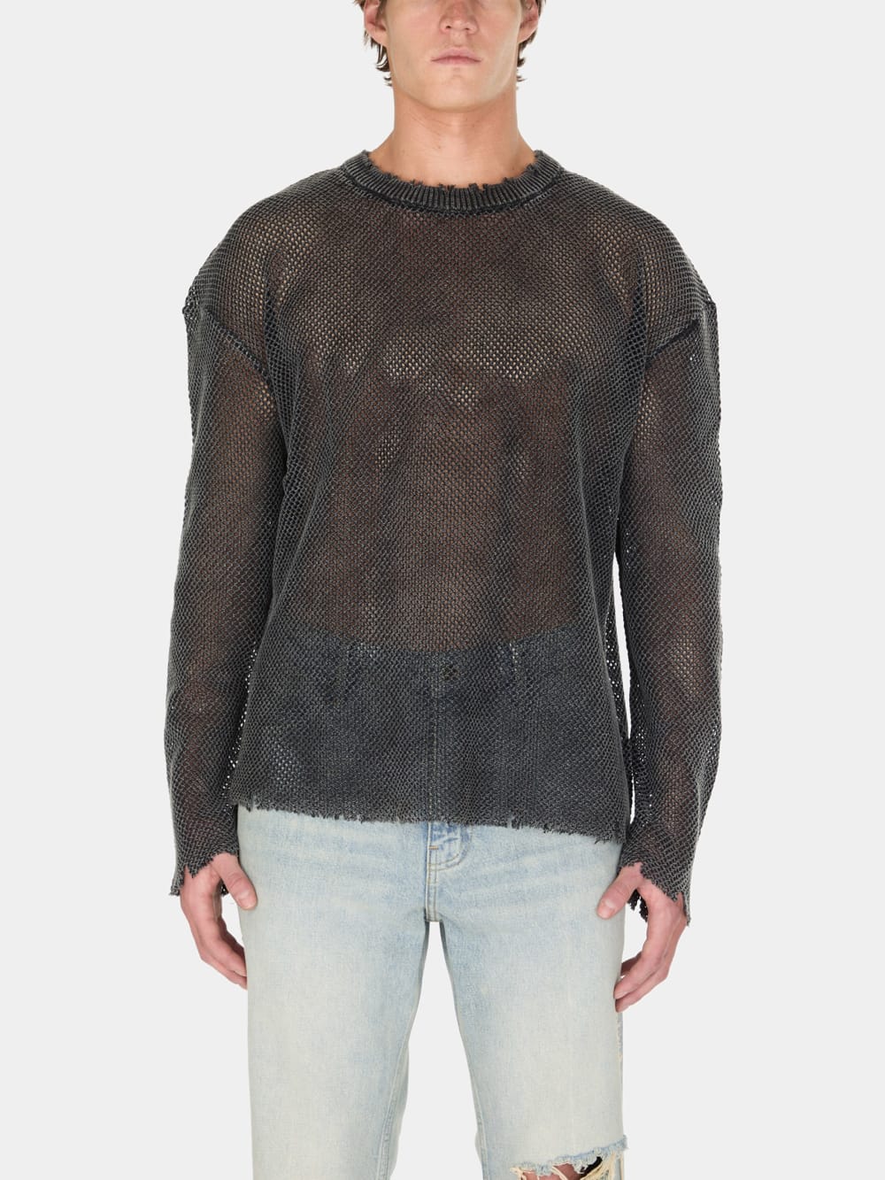 distressed knit sweater - Guess