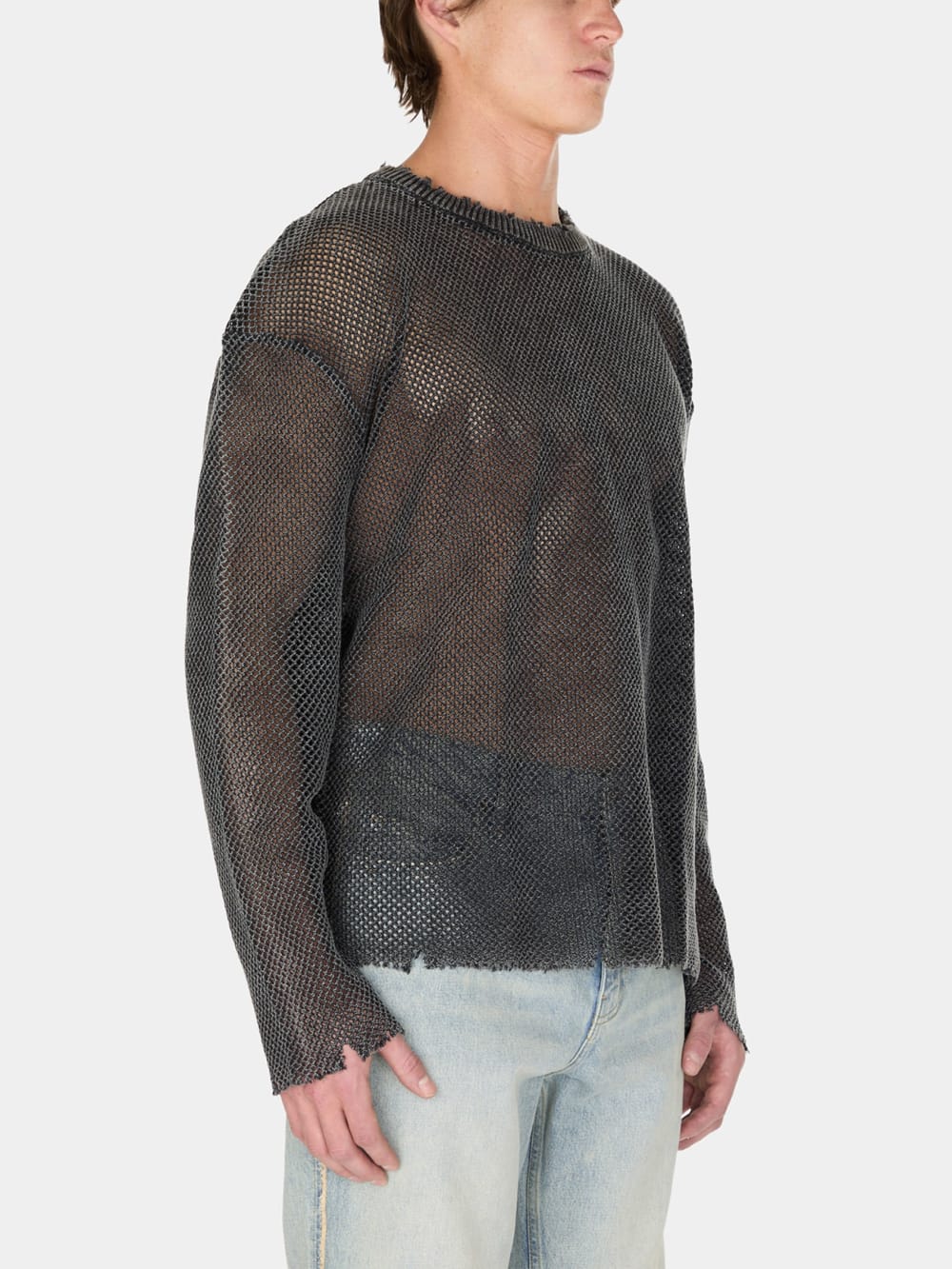 distressed knit sweater - Guess