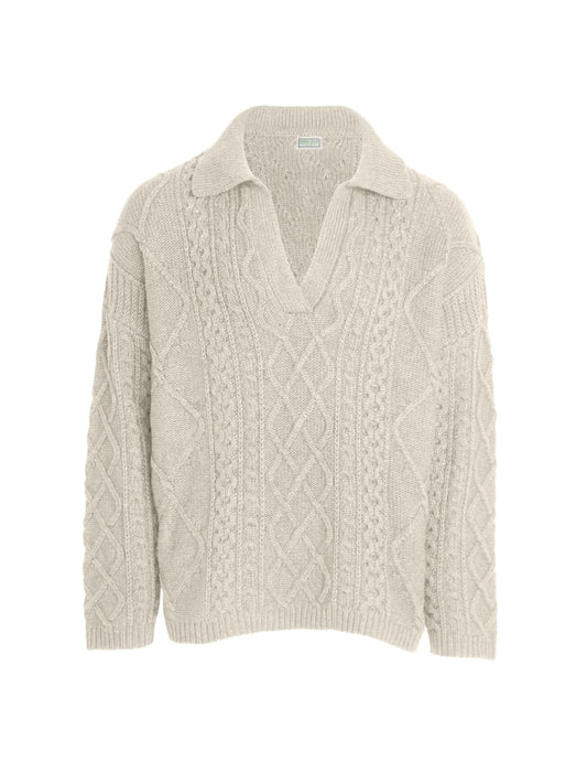 cable knit crewneck sweater - Guess