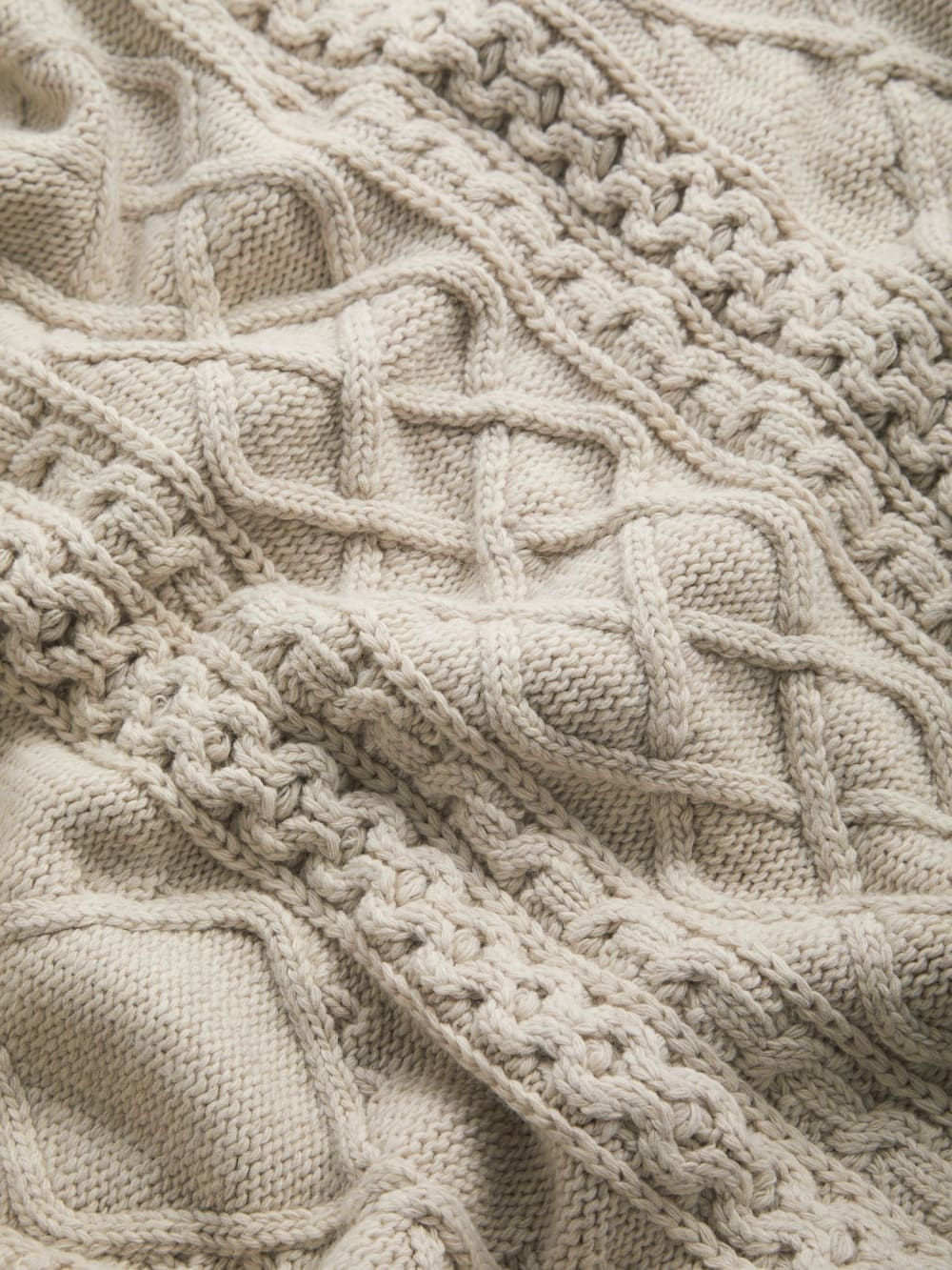 cable knit crewneck sweater - Guess