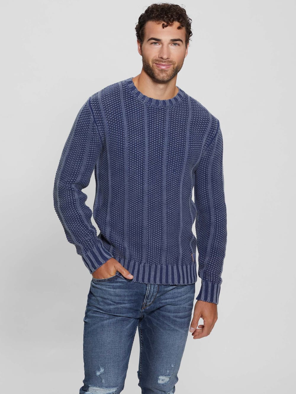 Eli Treated Stitched Sweater - Guess