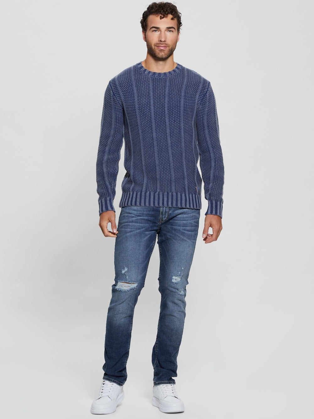 Eli Treated Stitched Sweater - Guess