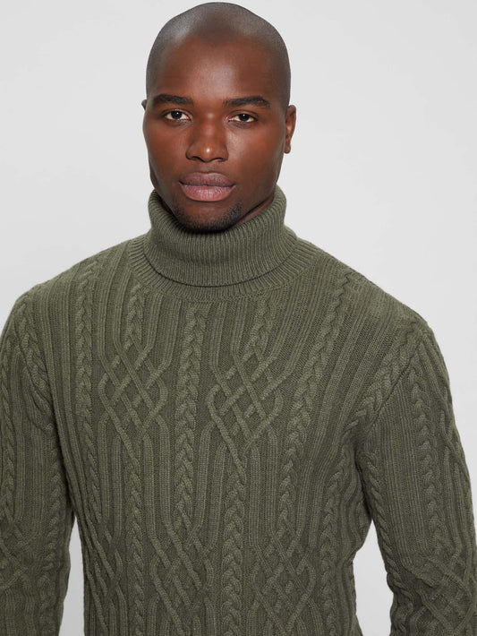 Eco Evander Cable-Knit Sweater - Guess