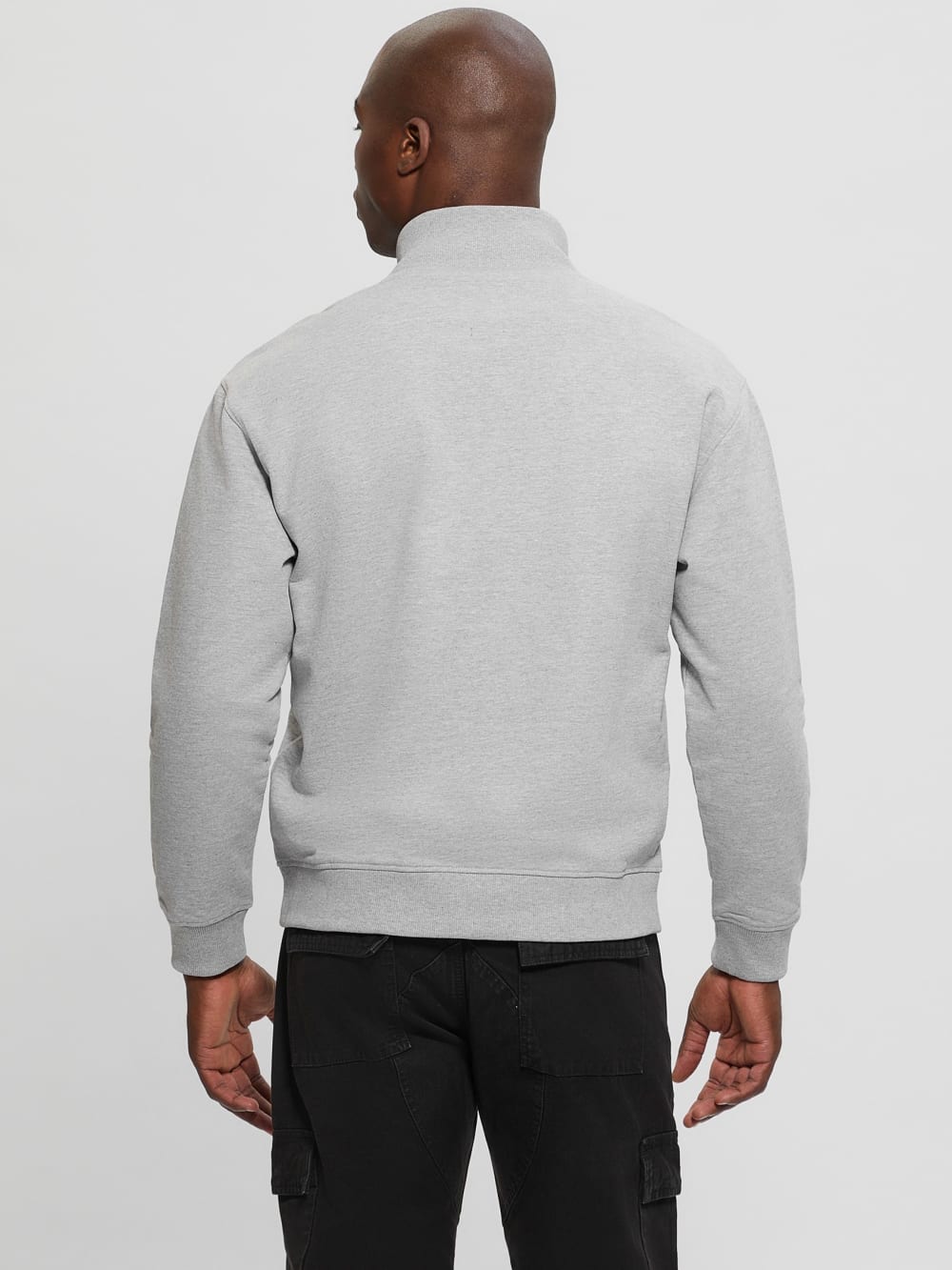 Eco Tyler Zip Mock Neck Sweater - Guess