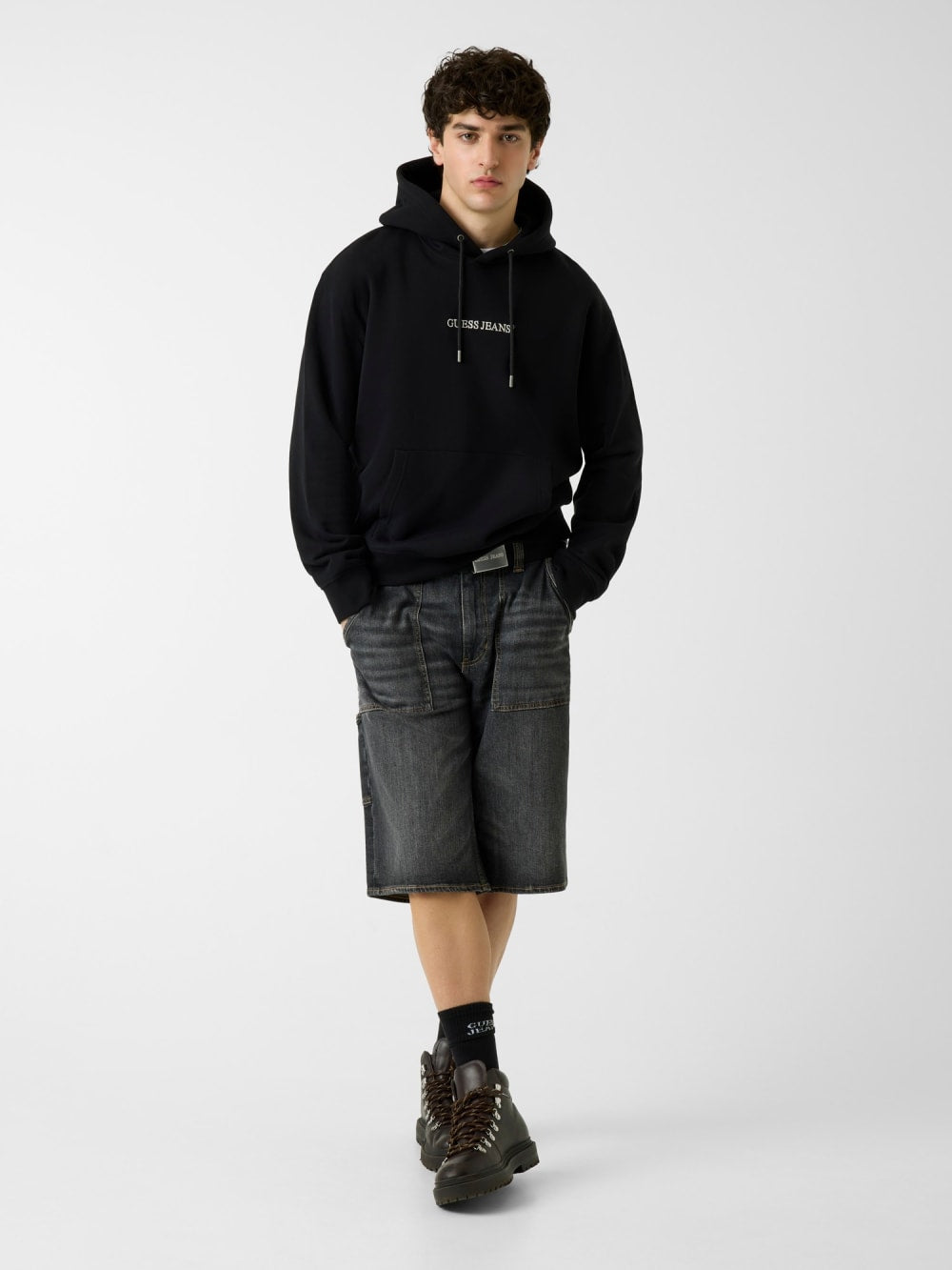 Hooded Logo Sweater - Guess