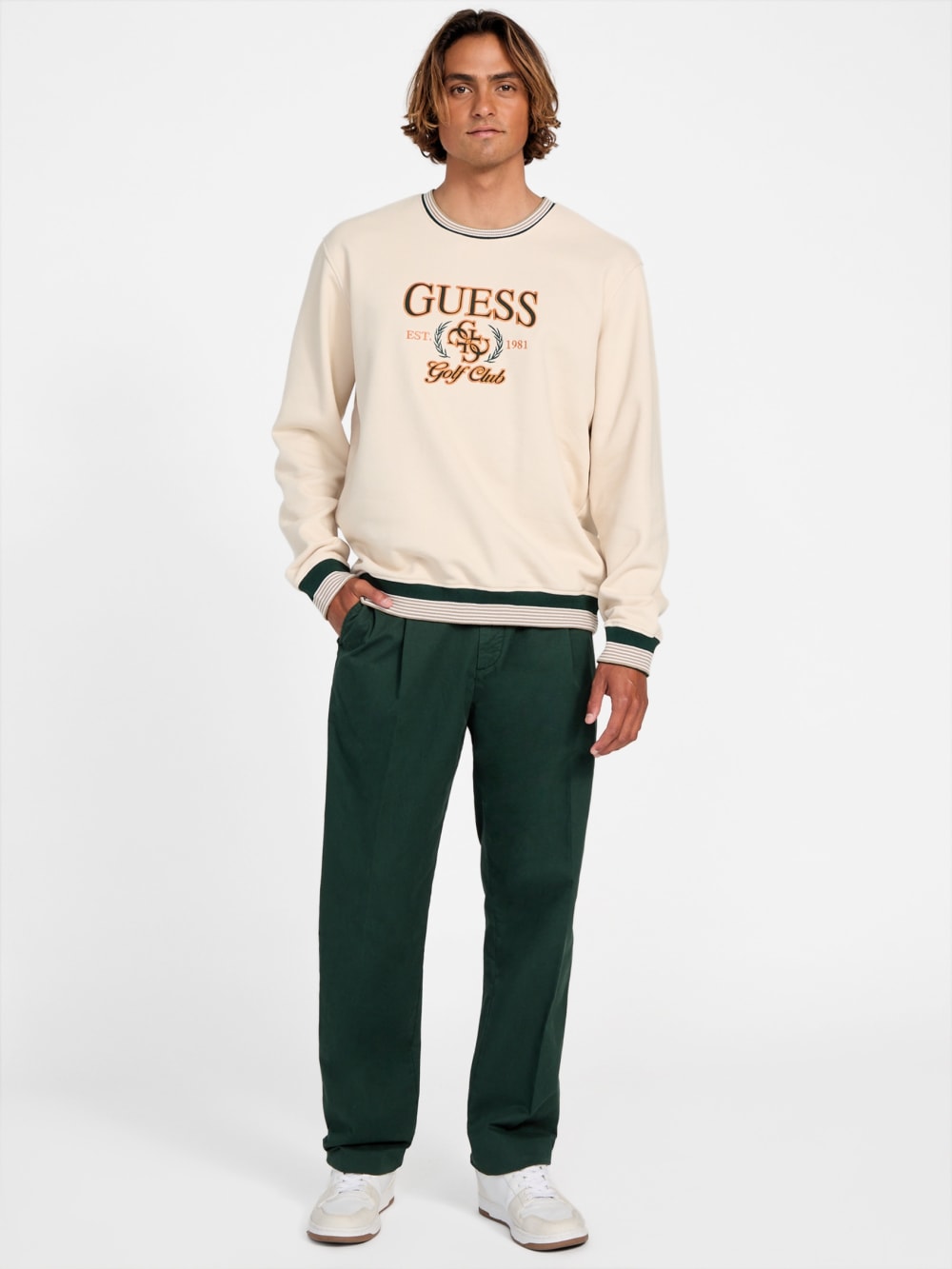 Eco Fleece Crewneck Sweatshirt - Guess