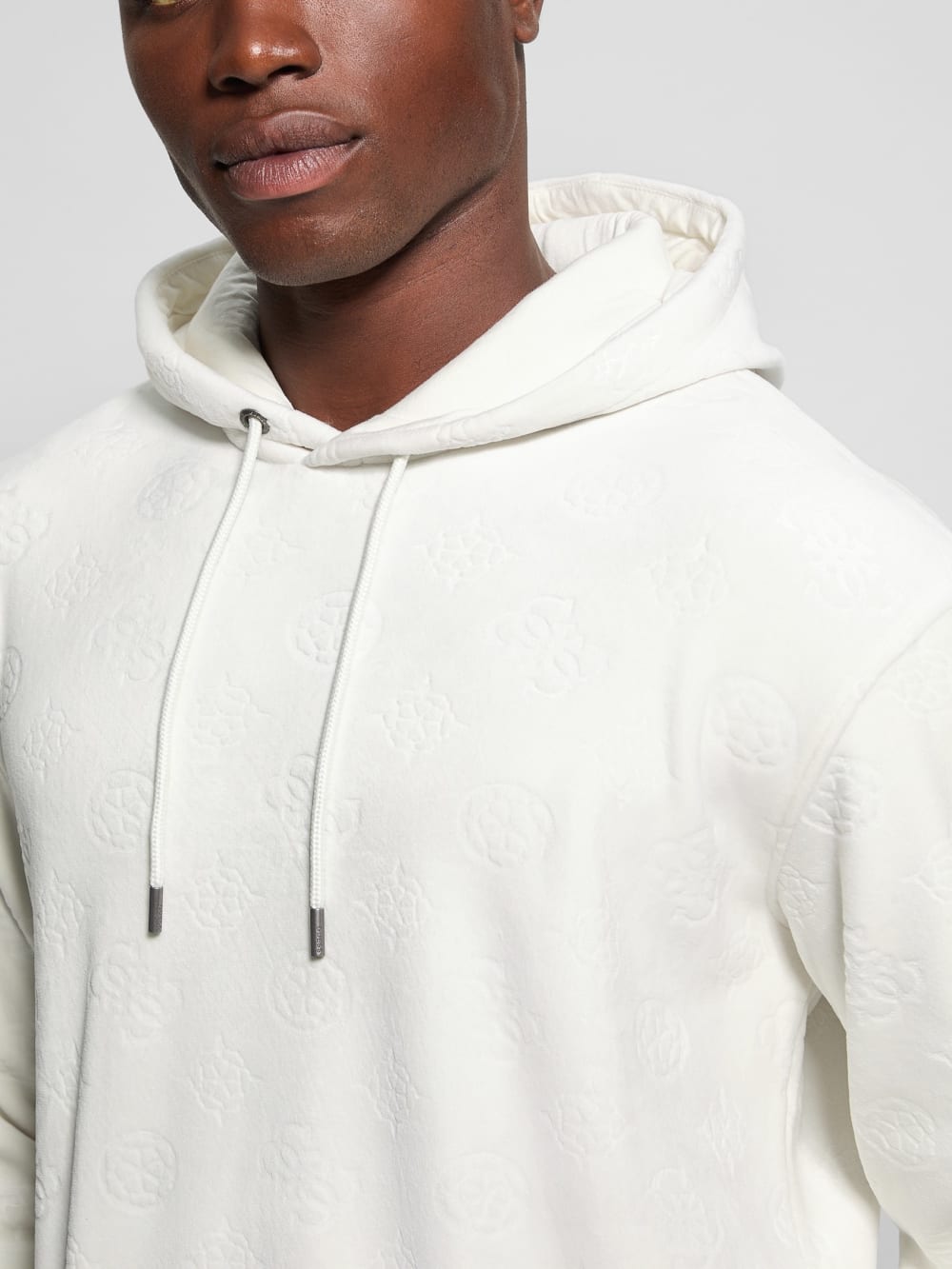 Embossed Velvet Hoodie - Guess