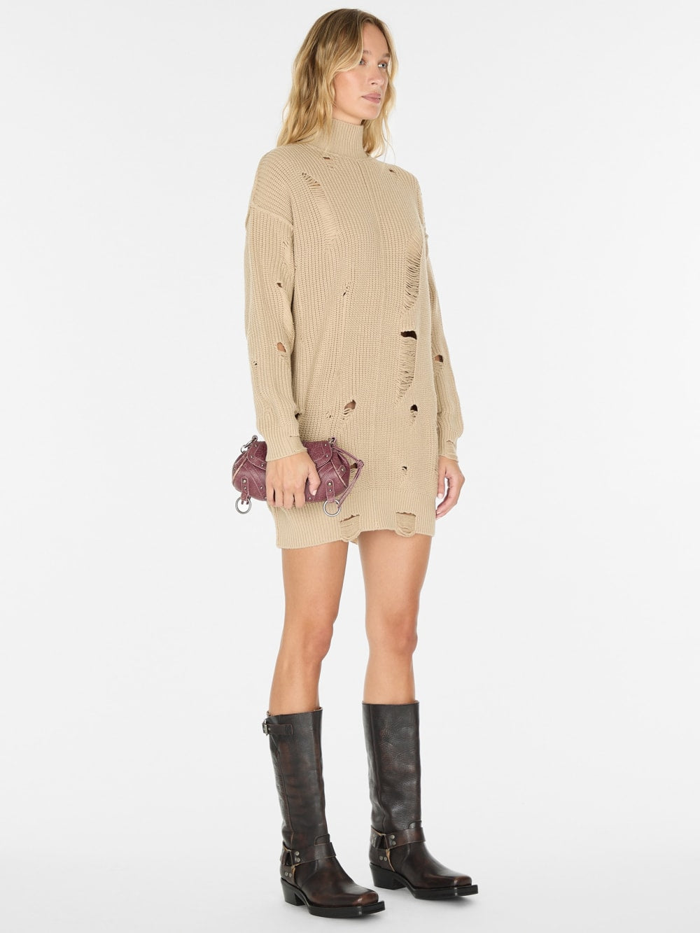 distressed sweater dress - Guess