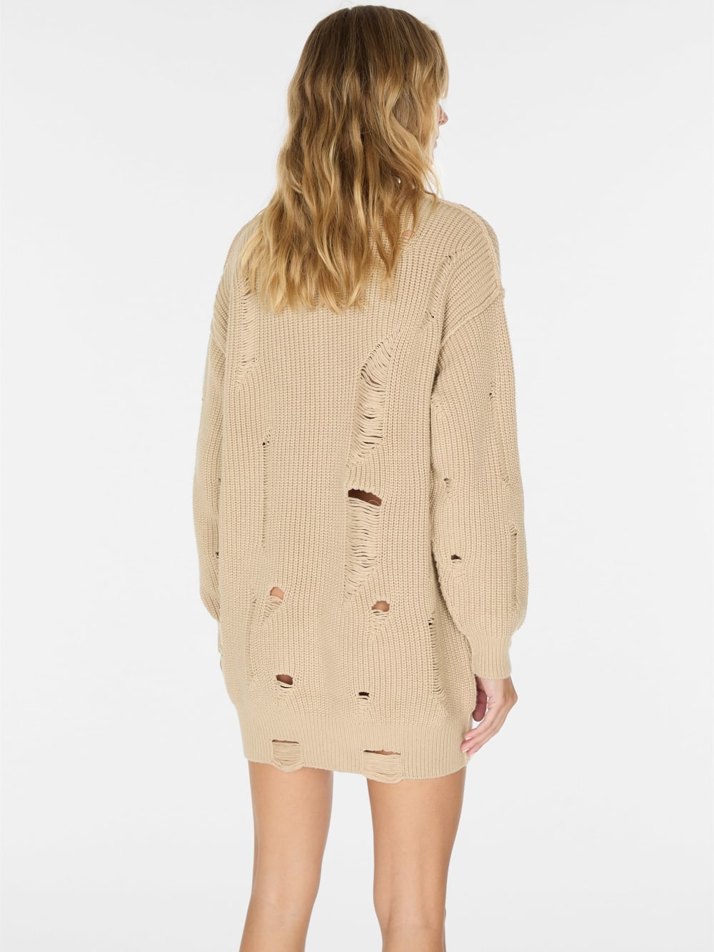 distressed sweater dress - Guess