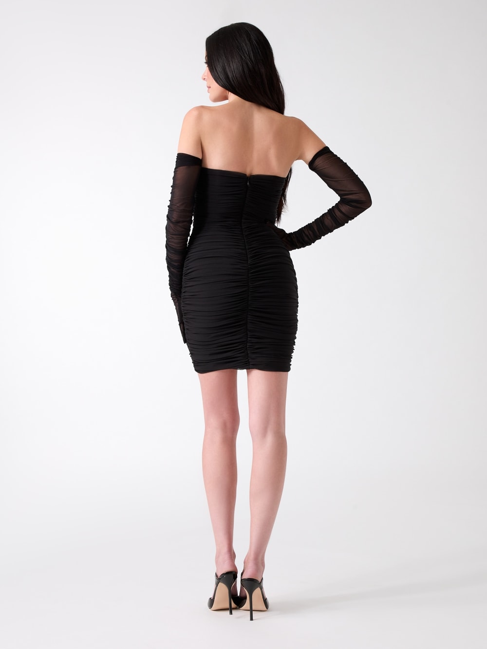Alannah Mesh Dress & Gloves - Guess