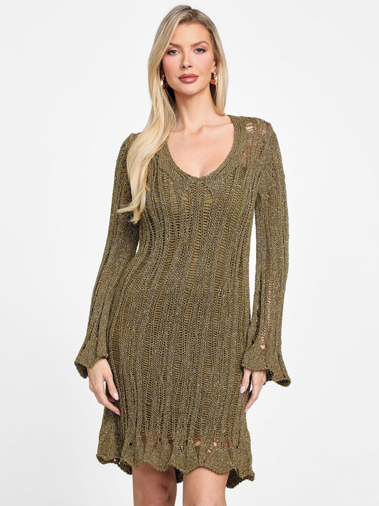 Lucky Crochet Flared Dress - Guess