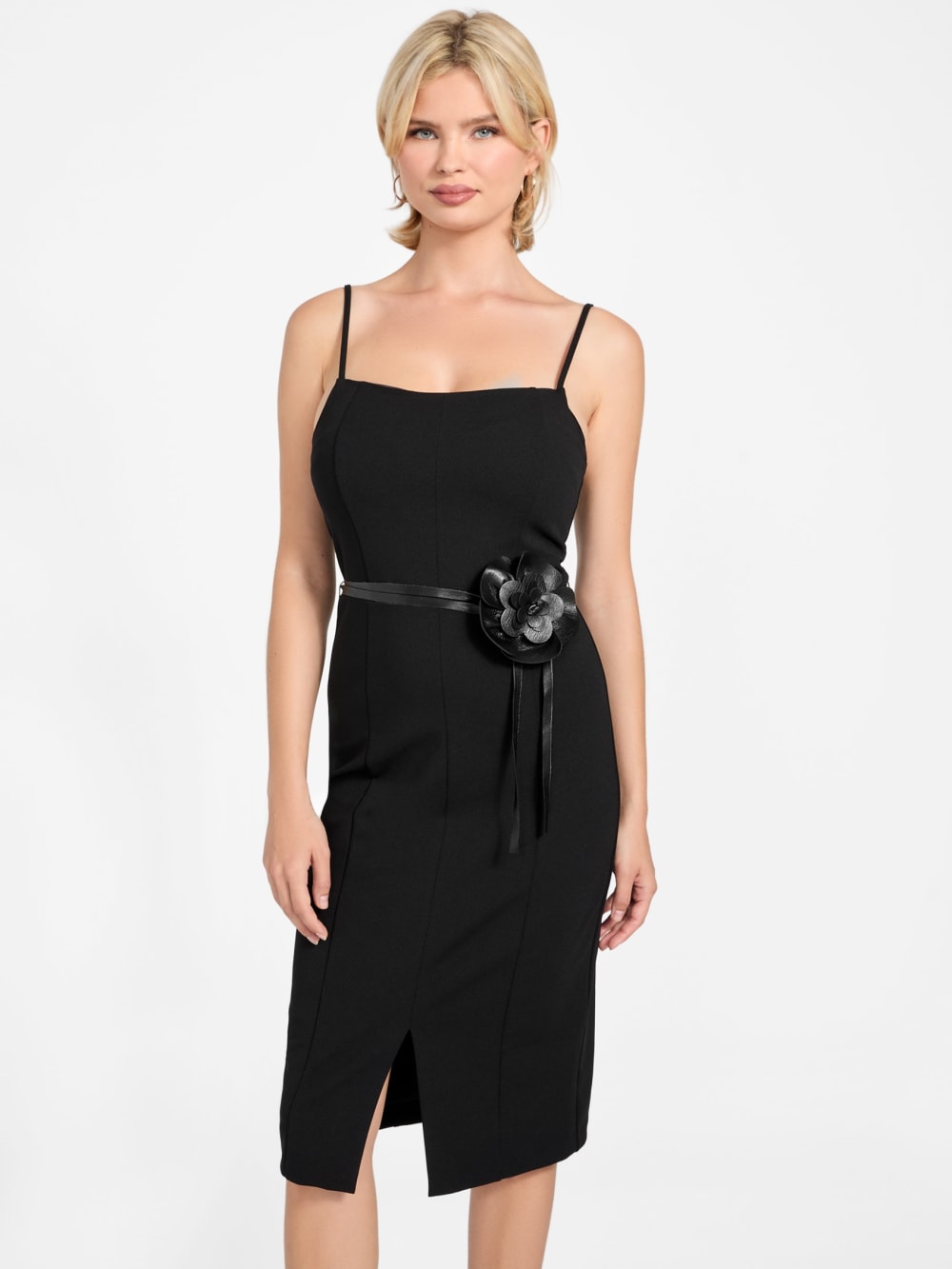 Blake Flower Belt Dress - Guess