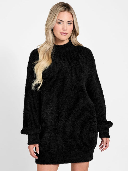 Torri Faux-Fur Tunic Sweater - Guess