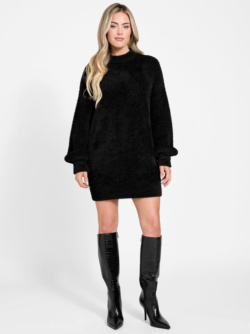Torri Faux-Fur Tunic Sweater - Guess