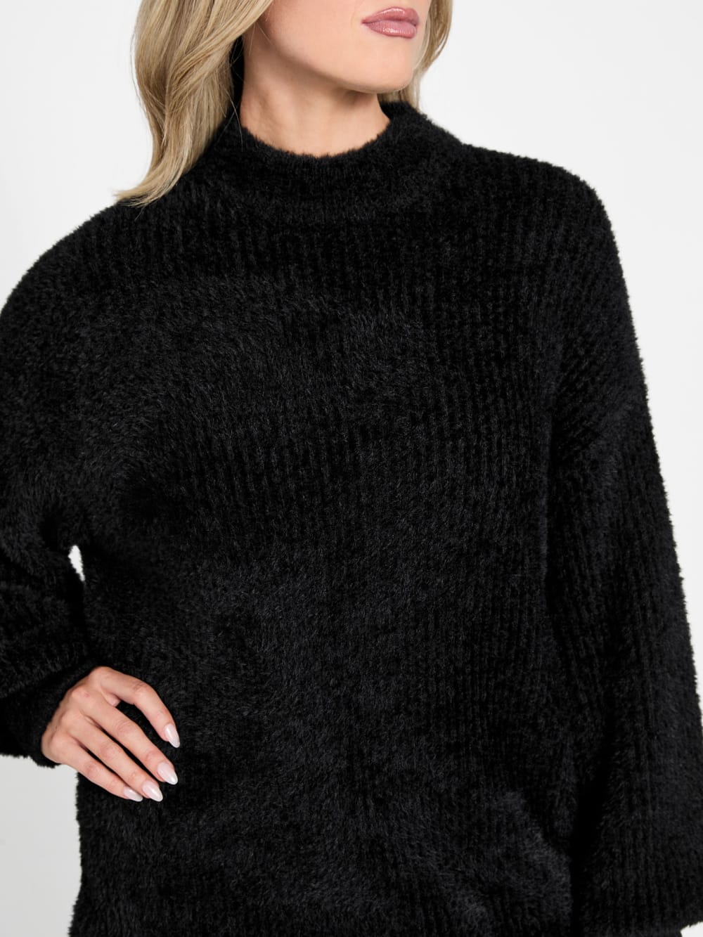 Torri Faux-Fur Tunic Sweater - Guess