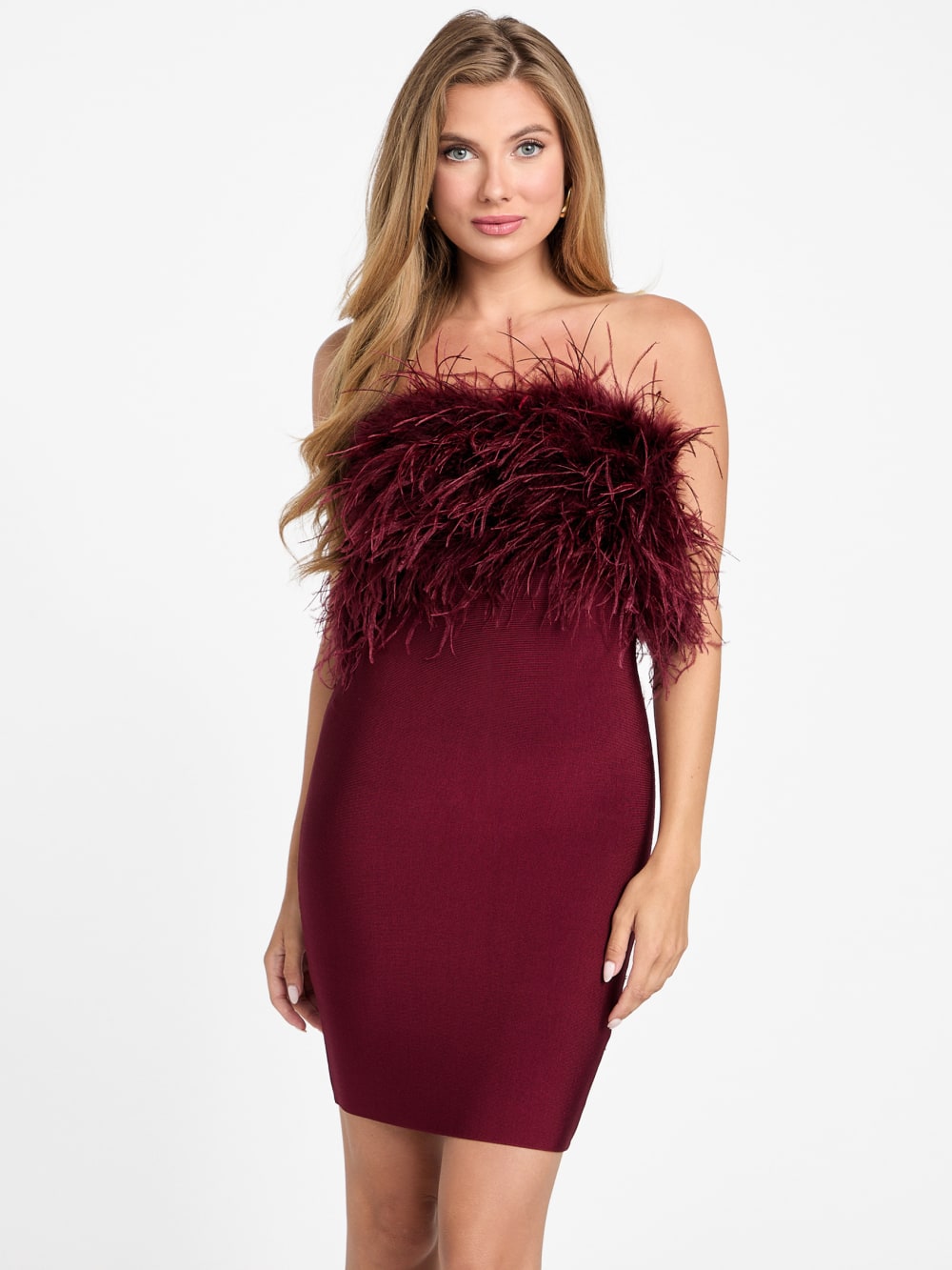 Evita Feather Bandage Dress - Guess