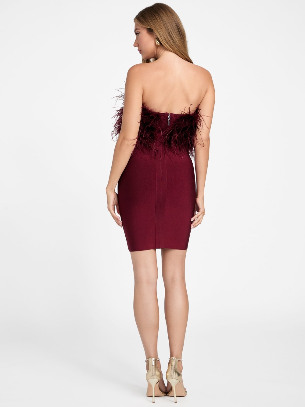 Evita Feather Bandage Dress - Guess