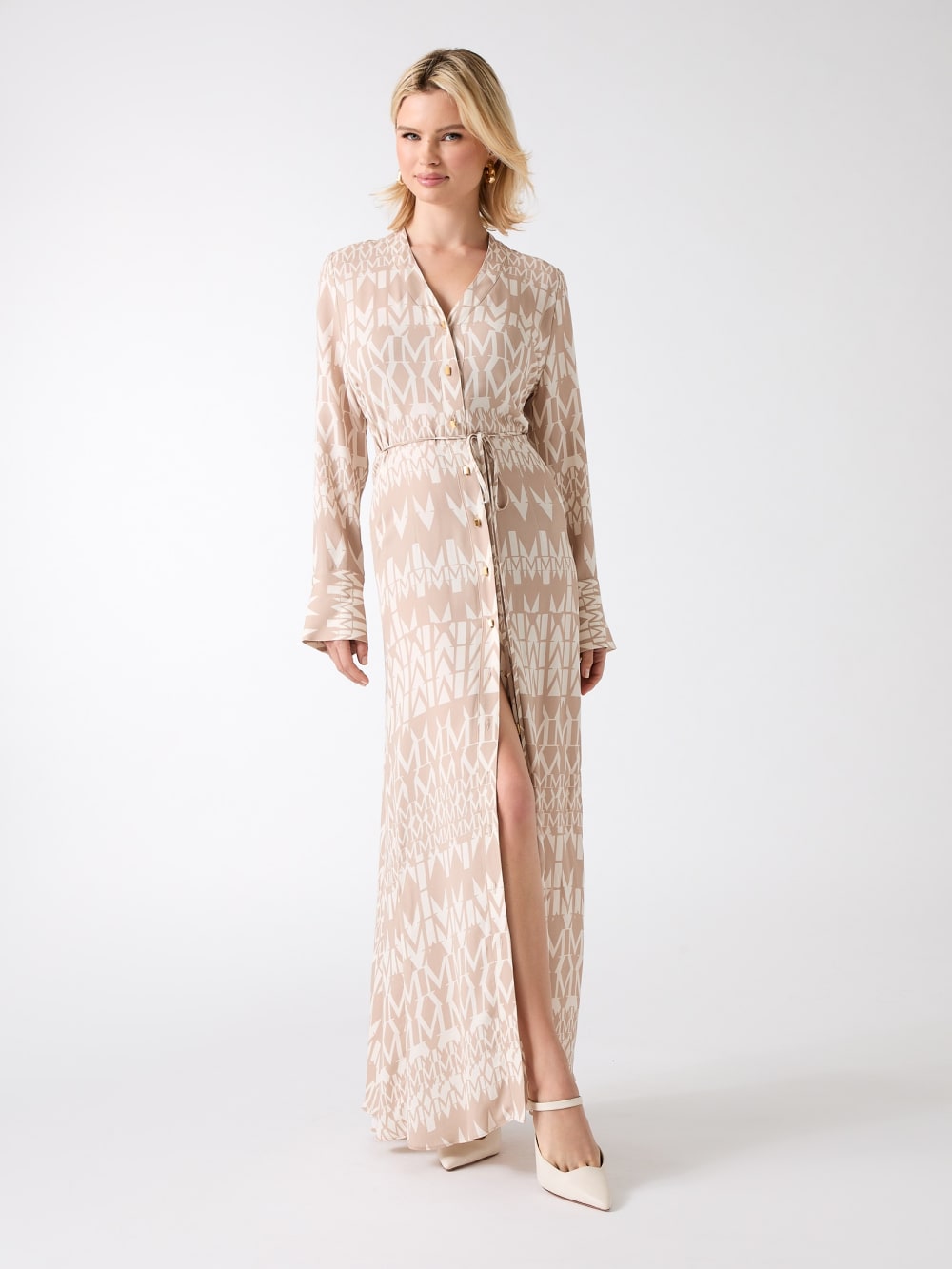 Britney Monogram Maxi Dress - Guess