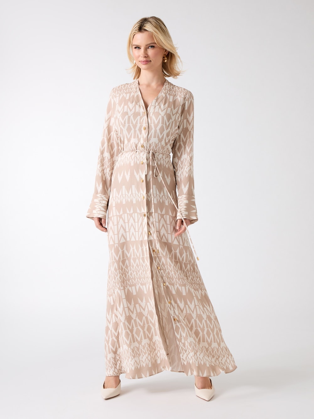 Britney Monogram Maxi Dress - Guess