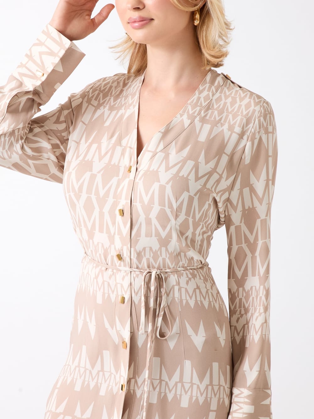 Britney Monogram Maxi Dress - Guess