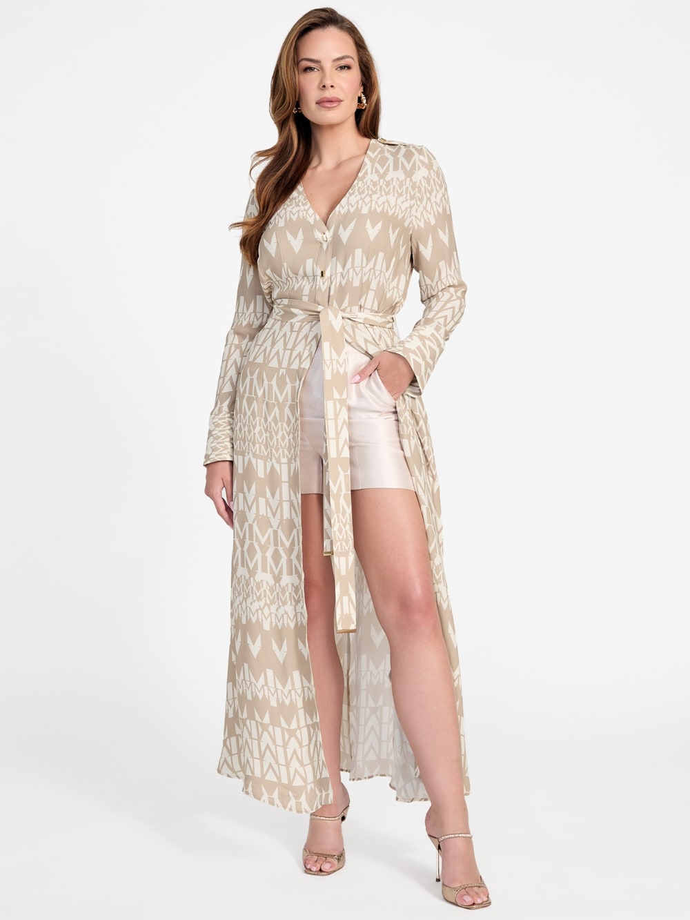 Britney Monogram Maxi Dress - Guess