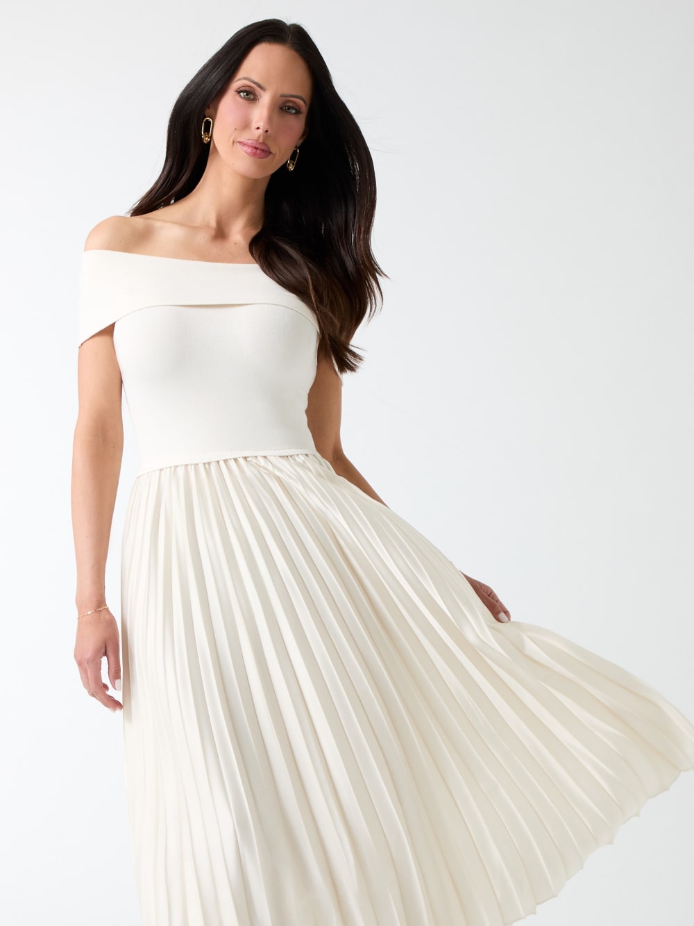 Makayla Off-the-Shoulder Dress - Guess